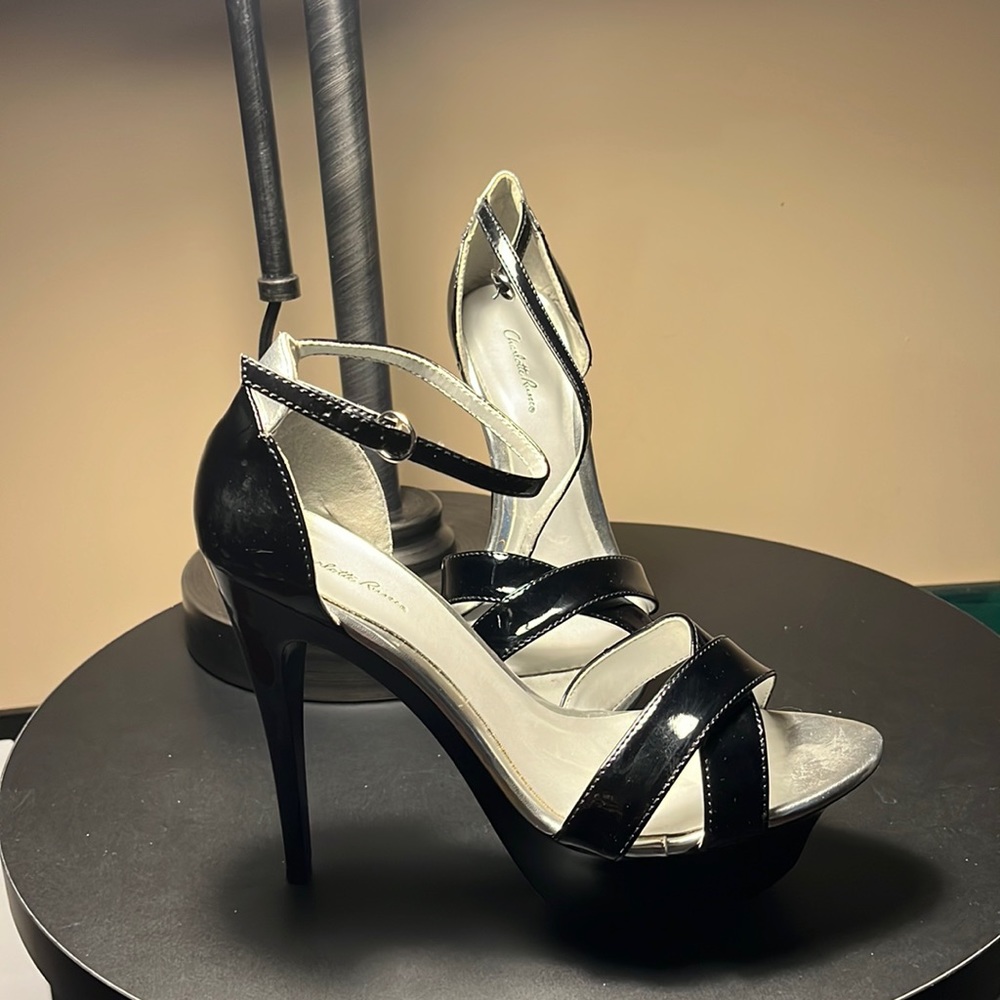 Black Stiletto sandals size 8